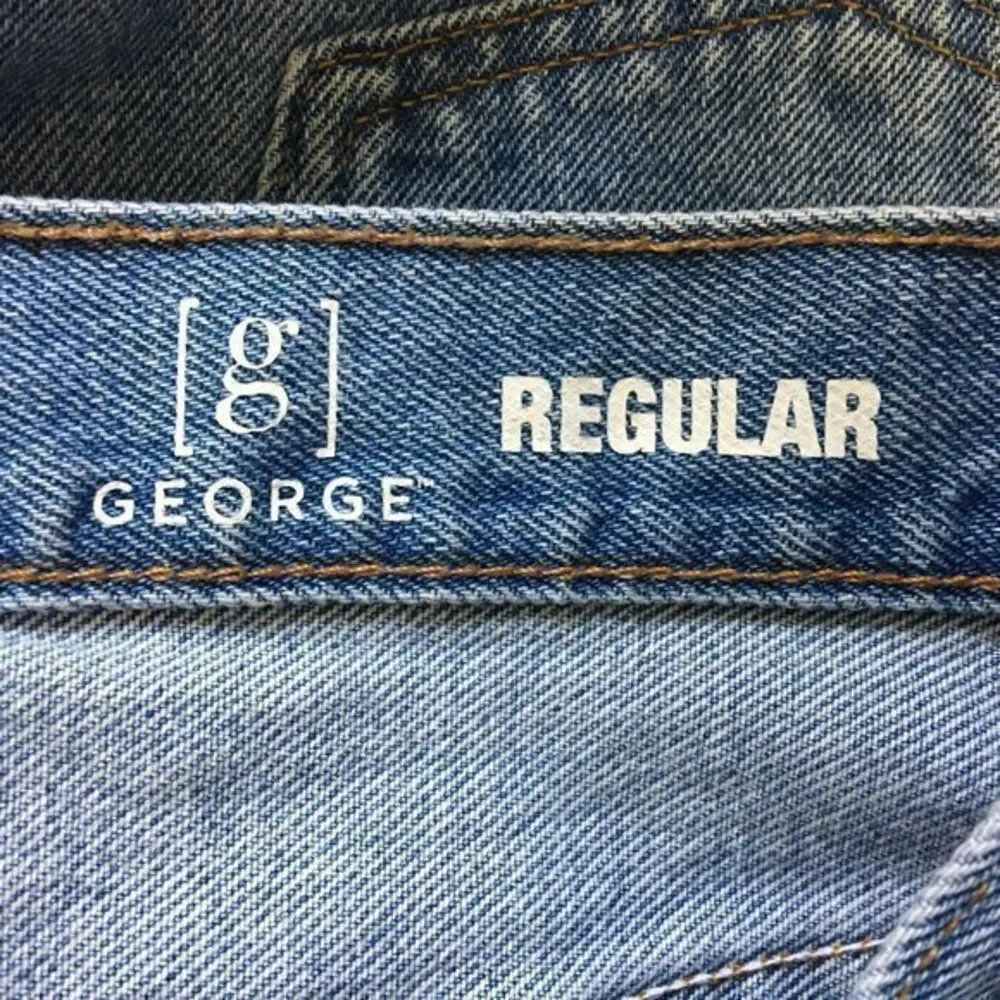George Distressed Jeans Rigid Denim 100% Cotton Men’s Size 30 Measures 30x27